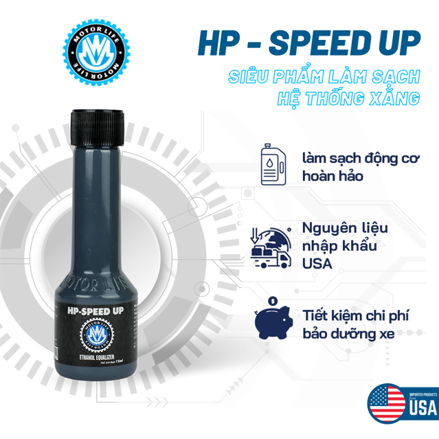 HP-SPEED UP vệ sinh kim phun buồng đốt